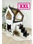 Ahşap Büyük Kedi Evi Xxl Açık Teraslı Model 5 kg Üstü Kediler Için Beyaz- Siyah Renk 2