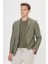Slim Fit Dar Kesim Mono Yaka Desenli Ceket 1