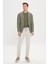 Slim Fit Dar Kesim Mono Yaka Desenli Ceket 2