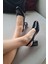 10 049 Topukla Kadın 6 cm Topuklu Loafer Günlük Ayakkabı 1