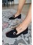 10 1900 Topukla Kadın Toka Detaylı 3 cm Topuklu Loafer Günlük Ayakkabı 2