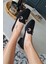 10 1900 Topukla Kadın Toka Detaylı 3 cm Topuklu Loafer Günlük Ayakkabı 4