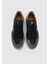 Siyah Deri Erkek Sneaker 5