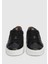 Siyah Deri Erkek Sneaker 3