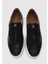 Siyah Deri Erkek Sneaker 5