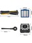 Iq R101AE RV1001AE R101 RV1001 Birincil/filtreler, Yan Fırçalar Rulo Fırçalar Köpük Keçe Filtre Tekerleği Aksesuarları,запасные Части Пылесоса (Yurt Dışından) 2