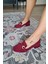 10 1900 Topukla Kadın Toka Detaylı 3 cm Topuklu Loafer Günlük Ayakkabı 2