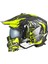 X1-X Seul Çene Çıkarılır Matt Warrıor Black Yellow Modüler Kask 1