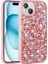 iPhone 15 Plus Kılıf Linea Parlak Taşlı + Ekran Koruyucu Nano 1