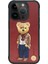 Apple iPhone 15 Pro Kılıf Zuckbear London Classic Serisi Desenli Kapak 1