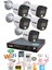 5 Kameralı Gece Renkli 1080P 2mp Görüntü Full Hd Ultra LED Gece Renkli Güvenlik Kamerası Seti 320GB 1