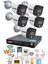 5 Kameralı Gece Renkli 1080P 2mp Görüntü Full Hd Ultra LED Gece Renkli Güvenlik Kamerası Seti 320GB 2