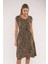 Leopar Desenli Elbise 2