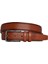 Deri, Kahverengi Dikişli Klasik, Kumaş Pantolon Kemeri 3.5 Cm_dikisli.noktalı 3