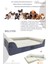 Bolster Üst Kalite Köpek Yatağı 6,5 ve 10 cm Süngerli Kılıflı Sıvı Geçirmez Alezli 2 Fermuarlı 1