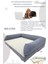 Bolster Üst Kalite Köpek Yatağı 6,5-10CM Süngerli Sıvı Geçirmez Alezli. %100 Elyaflı. 2 Fermuarlı 1