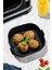 Katlanır Silikon Pişirme Kalıbı Airfryer Aksesuar Tüm Fritözlere Uyumlu Siyah 1