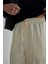 Krem Ross Saten Pantolon 1