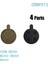 CRBP015 Stili Avid Bb5 Mekanik Fren Için 4 Çift Bisiklet Yarı - Metalik Disk Fren Balataları (Yurt Dışından) 1