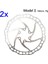 2 Adet 160 Gümüş M3 Stili Iııpro Bisiklet Disk Fren Yağı Kaygan Paslanmaz Çelik Mtb Yol Bisikleti Gökkuşağı Hafif 6 Cıvata G3 Merkez Rotor Ipro (Yurt Dışından) 1