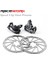160MM Tarzı Bisiklet Ön Arka Disk Fren Kaliper Xc Mtb Dağ Bisikleti Için Hız Klipsi Rotorlu Çift Pistonlu Mekanik Disk Fren Seti (Yurt Dışından) 2