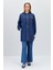 Kapşonlu Denim Giy-Çık Indigo 2
