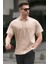 Bej Polo Yaka Basic Erkek Tişört 6126 1