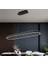 Siyah Oval 90*40CM 4000k Işık Rengi, Kumandalı, LED Lamba,sarkıt Avize,modern Aydınlatma, 1