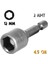 Tyson Manyetik Somun Sıkma Adaptörü - 12 Mm. - 4.5 Cm. - 2 Adet 1