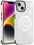 Apple iPhone 13 Kılıf Manyetik Şarj Şarj Özellikli Desenli Hot Kapak Beyaz 1
