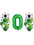 0 Yaş Futbol Temalı Yeşil Rakamlı Balon Seti 1