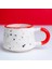 Ilbay Seramik Kupa Mug Klasik Kırmızı Simli 1