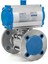 DN40-11/2" Çift Etkili Pnömatik Aktüatörlü Paslanmaz 2 Parçalı Flanşlı Küresel Vana 3