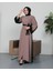 Nakışlı Cupra Kumaş Abaya-Kimono 1