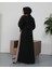 Nakışlı Cupra Kumaş Abaya-Kimono 2