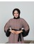 Nakışlı Cupra Kumaş Abaya-Kimono 3