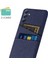 Samsung Galaxy Için M34 5G/F34 5g Telefon Kapağı Sert Pc+Çift Kart Tutucu Mavisi ile Kumaş Telefon Kılıfı (Yurt Dışından) 2