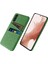 Samsung Galaxy S24 Için+ Kapak Slim-Fit Pc+ Çift Kart Yuvası Yeşili ile Kumaş Telefon Kılıfı (Yurt Dışından) 1