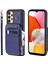 Samsung Galaxy A14 4g/5g Için Telefon Kılıfı, Rfıd Engelleme Pu+Tpu Anti-Drop Kapak Kickstand Fermuar Cüzdan Kabuğu Strap-Blue (Yurt Dışından) 1