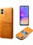 Samsung Galaxy A05 Için 4g Vaka Şok Geçirmez Pu Deri+Pc Kart Tutucu Telefon Geri Kabuk-Orange (Yurt Dışından) 1