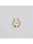 Gold Renk 316 L Paslanmaz Çelik Fake Piercing Sıkıştırmalı Labret Piercing Delik Gerektirmez 2