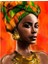 Afrikalı Güzel 7 Kasnaklı Sayılarla Boyama Seti 1
