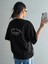 Kadın Siyah Oversize Capable Baskılı T-Shirt 1