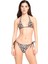 Too Salty Swimwear Kadın Kahverengi Siyah Leopar Desenli Üçgen Bikini Takımı 23S113ST 5