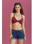 Los Banditos Bohem Stil Çiçek Desen Bağlamalı Bralet Crop Bluz 4