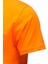 Erkek Bisiklet Yaka Standart Fit Göğüs Baskılı Turuncu T-Shirt 3