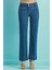Geniş Paça Mavi Jean Pantolon 3
