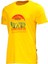 Erkek Bisiklet Yaka Standart Fit Discovery Göğüs Baskılı Sarı T-Shirt 1