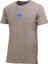 Erkek Bisiklet Yaka Standart Fit Kabartma Göğüs Baskılı Vizon T-Shirt 1