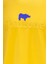 Erkek Bisiklet Yaka Standart Fit Kabartma Göğüs Baskılı Sarı T-Shirt 2